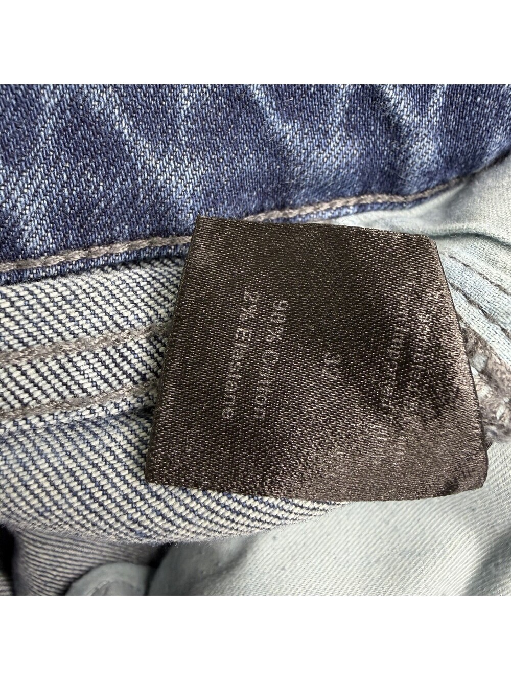 Lucchese Men's Jesse Slim Straight Washed Blue Jeans 32W X 32L Italy Fabric $325 - Picture 13 of 13